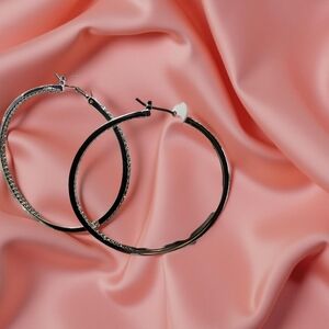 Lauren Ralph Lauren Elegant Silver Hoop Earrings